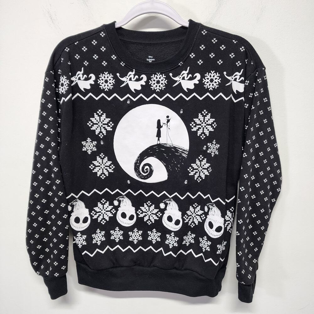 Disney Nightmare Before Christmas Sweatshirt Junior S 3-5 Black Jack Skellington